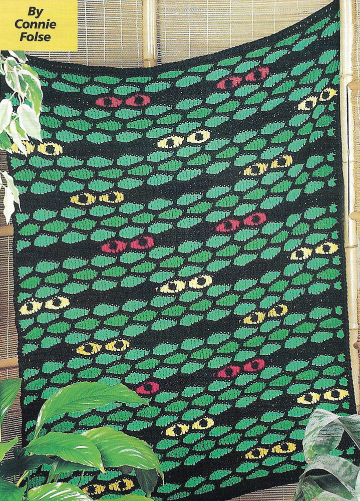 Jungle Eyes Afghan crochet pattern instructions
