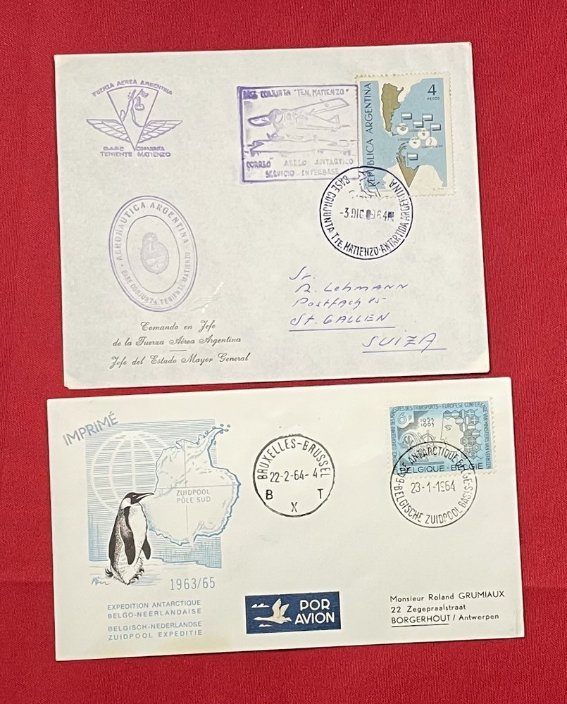 1964 BAS British Antarctic Territory 2 x FDC