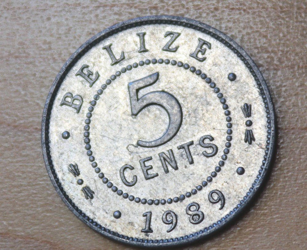 1989 Belize 5 Cents