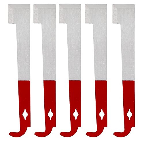 5 Pack 10.6 Inch Beehive Tool with J Hook, Frame Lifter and Scraper,