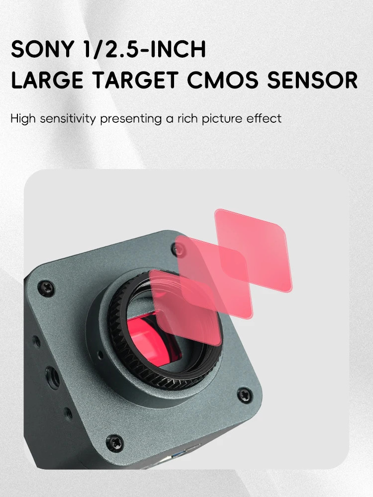 4K 8MP Industrial Camera USB3.0 Interface 1/2.5" CMOS Image Sensor Electronic