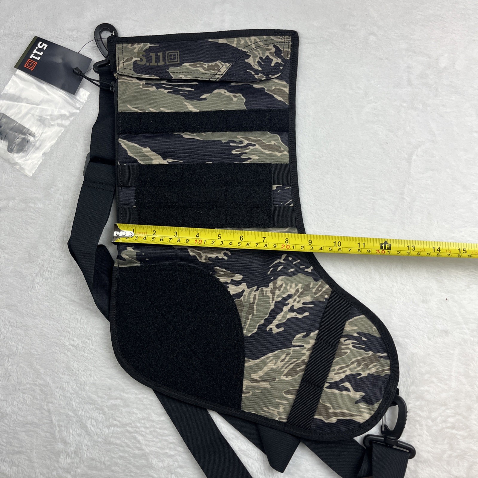 5.11 Tactical The Ultimate Stocking W/ Shark Patch Tiger Camo Sling Bag