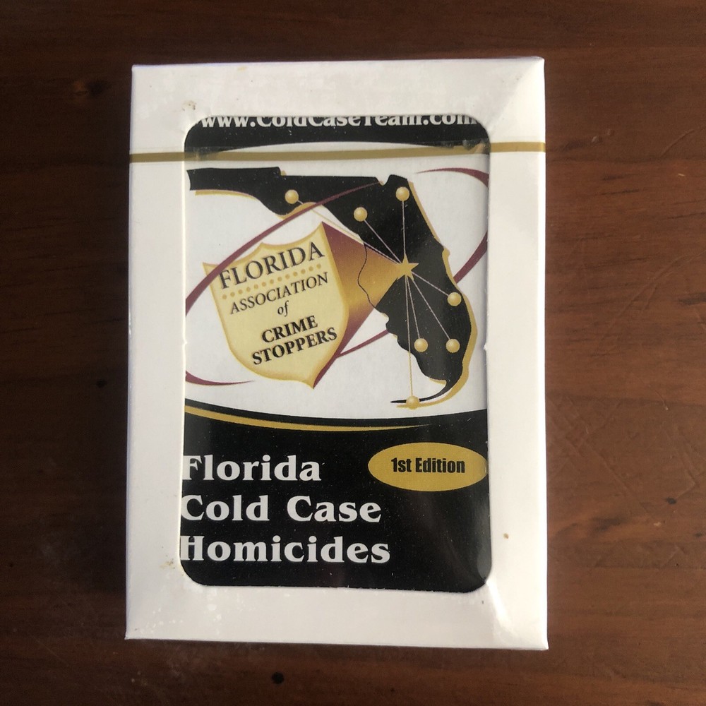 Unsolved Homicides Missing Persons Cold Case Playing Cards Florida 1st Edition