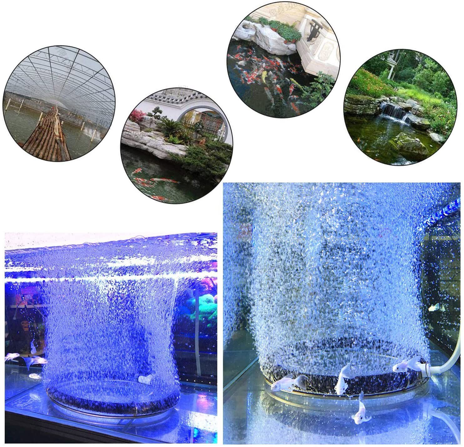 Aeration Tube - Aquarium Air Bubble Oxygen Diffuser for Fish Tank, Koi Pond