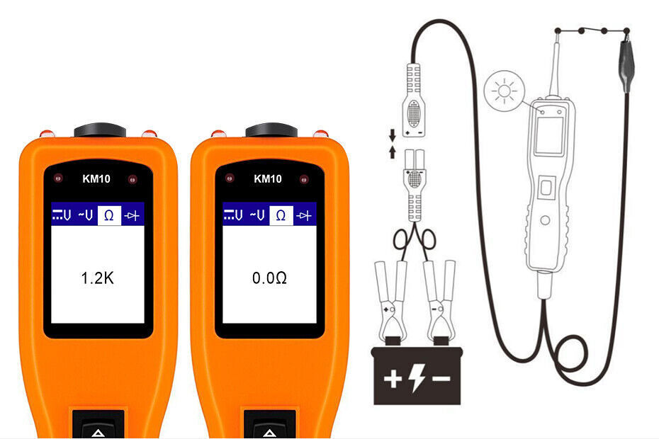 KZYEE KM10 PowerScan Electrical System Diagnosis Test Light Circuit Tester Tool