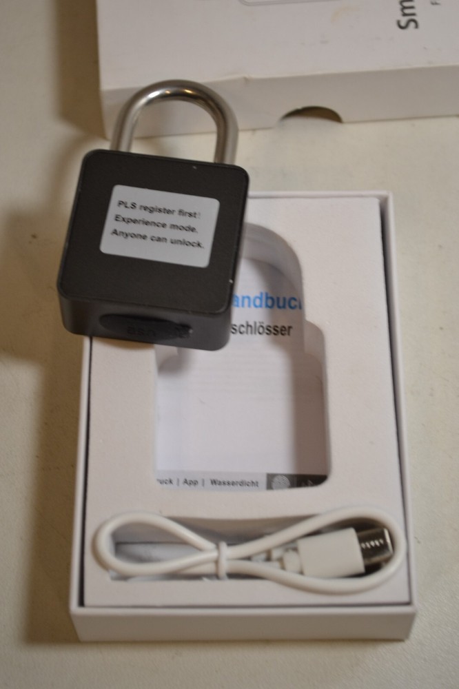 Smart Padlock Fingerprint/App Control eLinkSmart P6BF (Black)