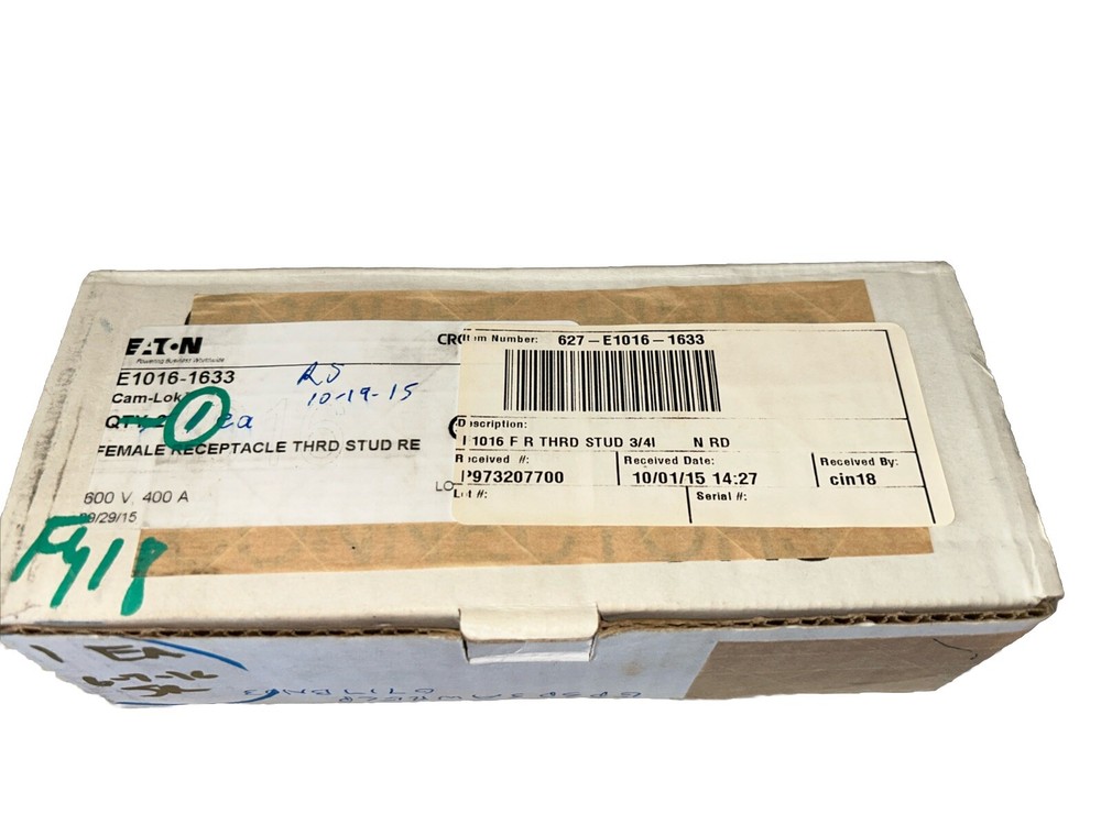 CROUSE-HINDS E1016 SERIES FEMALE THREADED STUD RED E1016-1633. NEW!    Q2