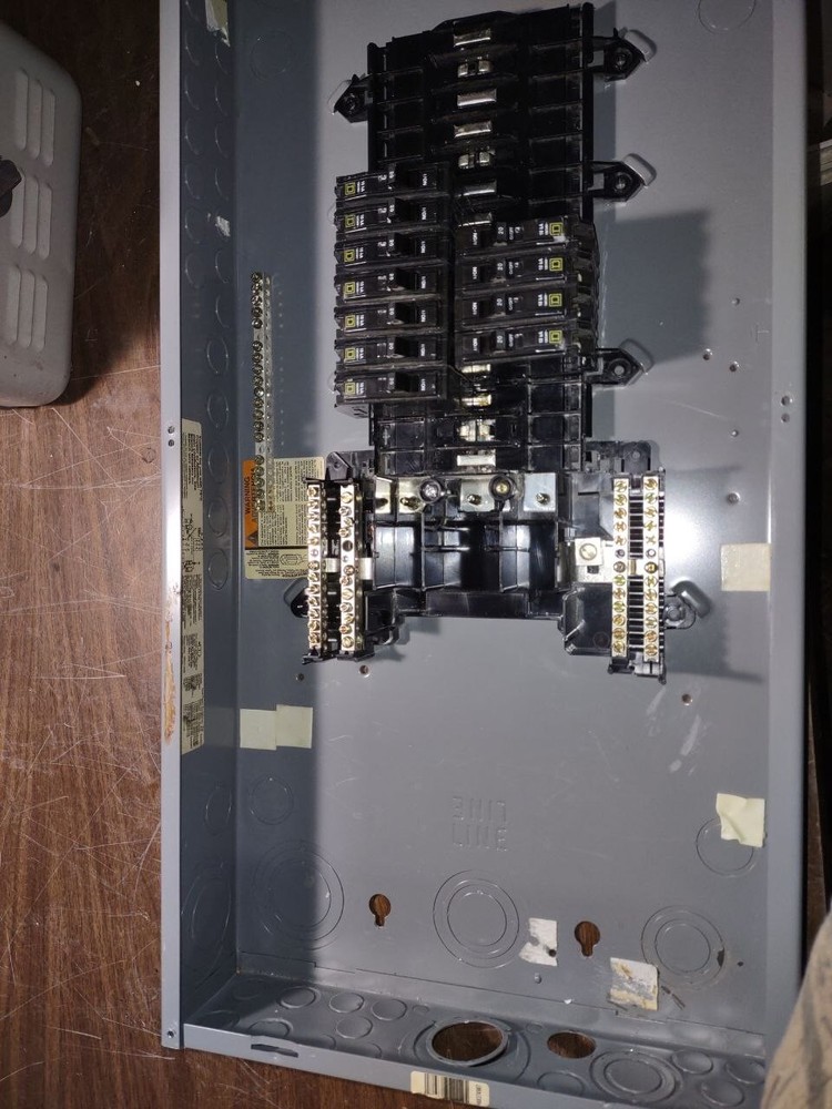 Square D Panel With Breakers