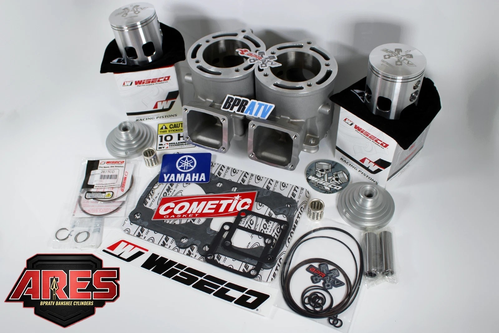 Banshee 421cc Stroker Engine Rebuild Kit ARES 68mm Cylinder +4mm Crank Cool Head