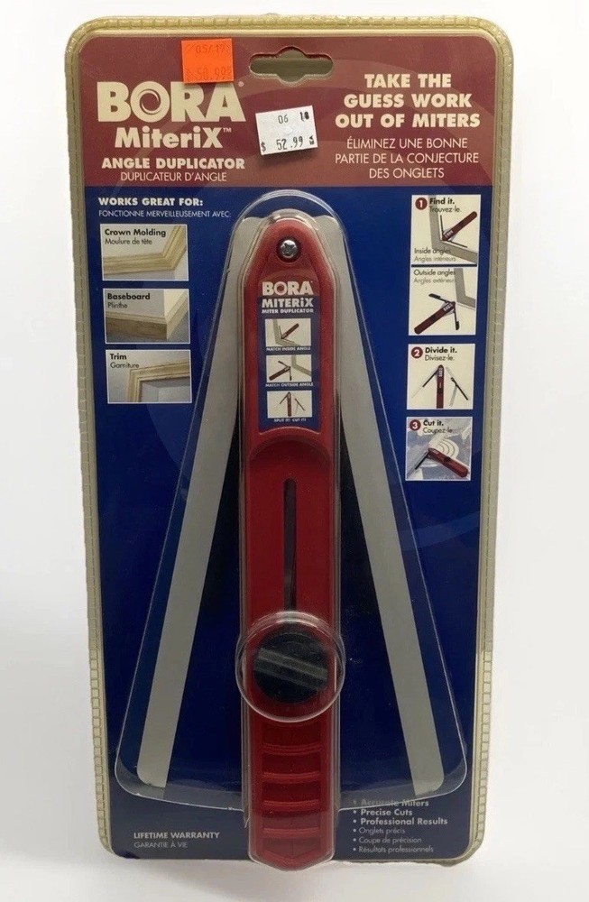 Bora BOR530401 Angle Duplicator Layout Tool Angle Finder Template Tool NOS