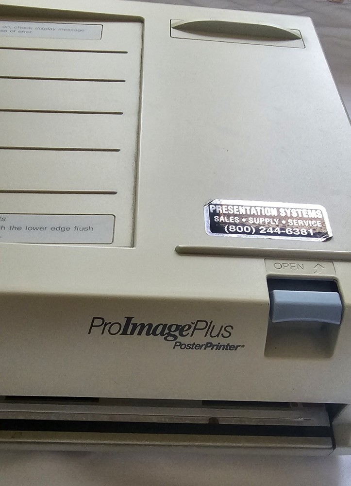 VARITRONICS PROIMAGEPLUS PLUS POSTER PRINTER FULLY FUNCTIONAL SEE PICTURES(USED)