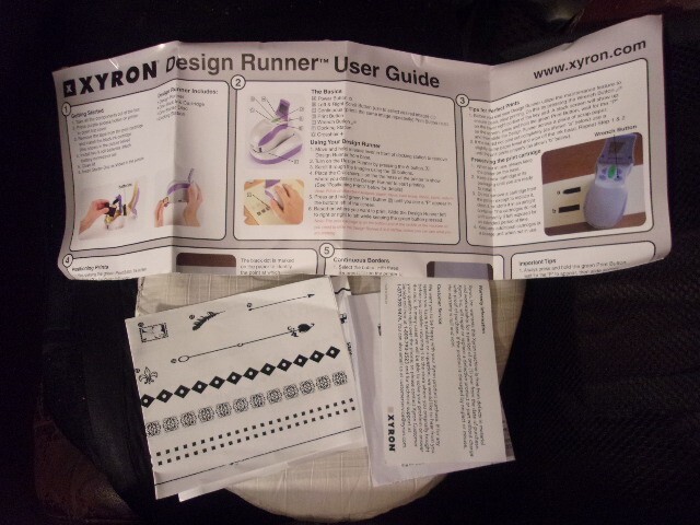 XYRON DESIGN RUNNER PRINTER KIT~NEW IN OPEN BOX~PRINT INK~INSTRUCTIONS~2 DISC~