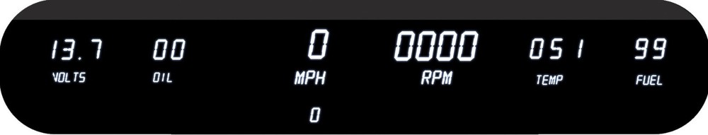 WHITE INTELLITRONIX Digital 6 gauge LED panel!!!