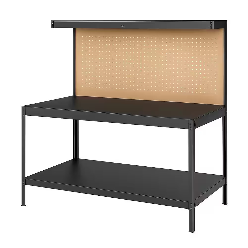 600 Lbs. Capacity Workbench W/ 120-Volt LED Work Light, A3 Steel Work Table for