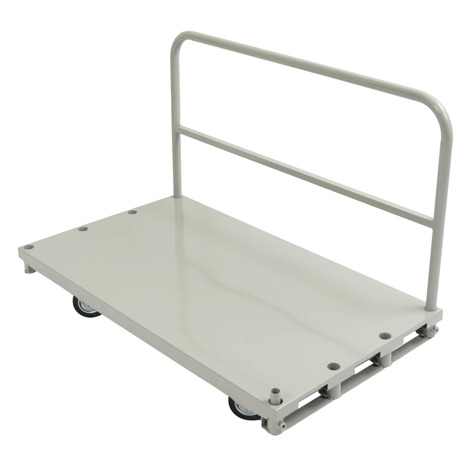 2-in-1 Steel Panel Dolly Drywall Cart 2200lbs Platform Truck Cart with 4 Casters