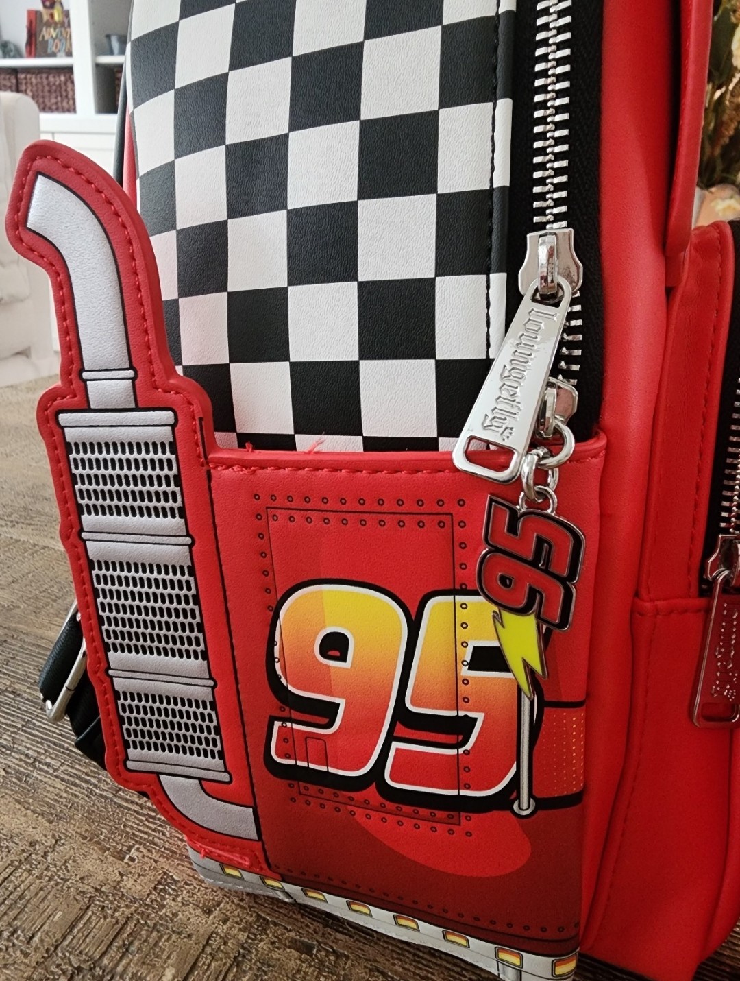 NWT Loungefly Disney Pixar Cars Mack Cosplay Glow In The Dark Mini Backpack