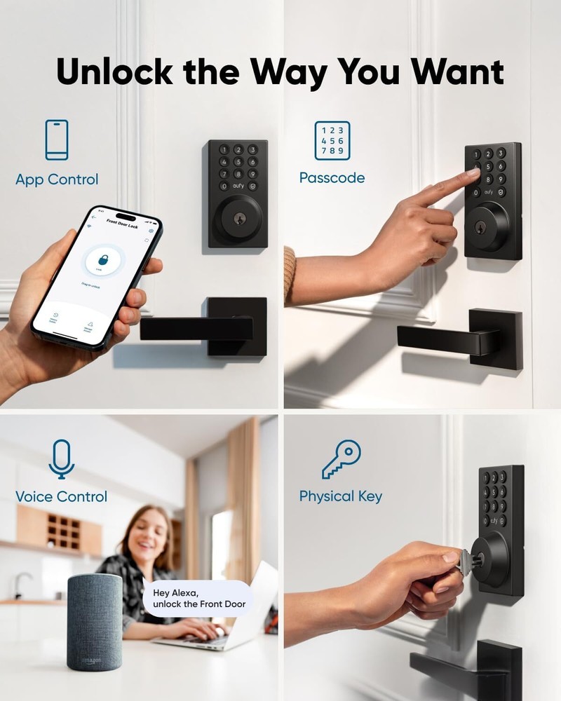 eufy Smart Lock C30 Keyless Entry Door Lock Built-in WiFi Deadbolt App Control
