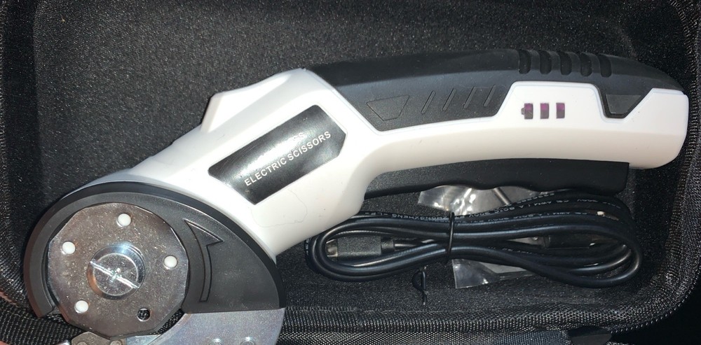 Cordless Electric Scissors Tools, Cardboar Glossy White