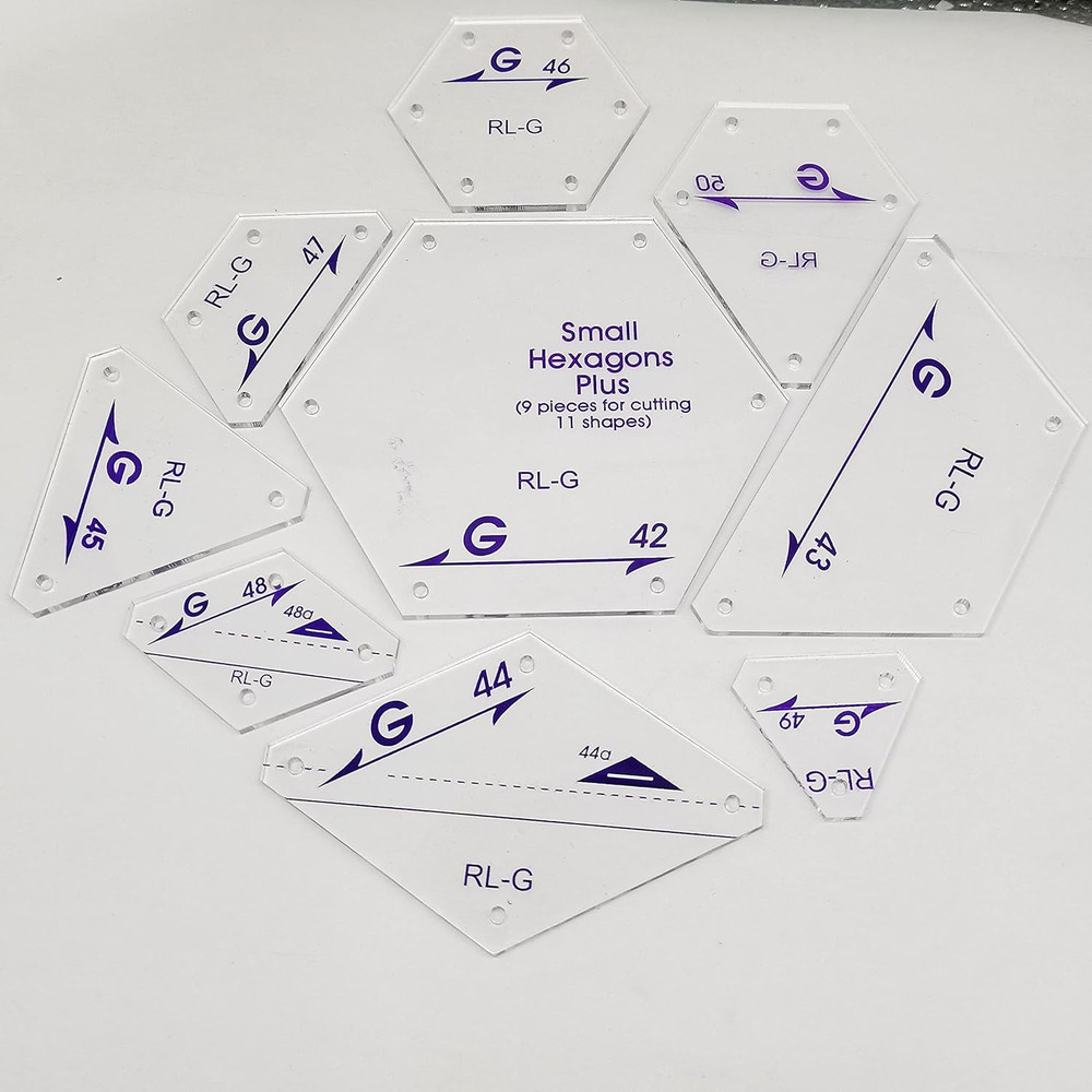 9Pcs Perfect Patchwork Templates Fo Cutting 11 Shapes