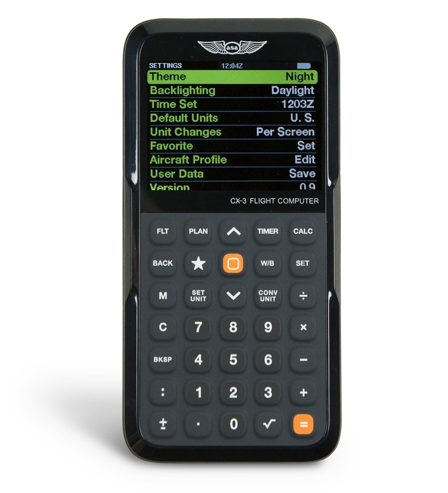 New ASA CX-3 Electronic E6-B Flight Computer