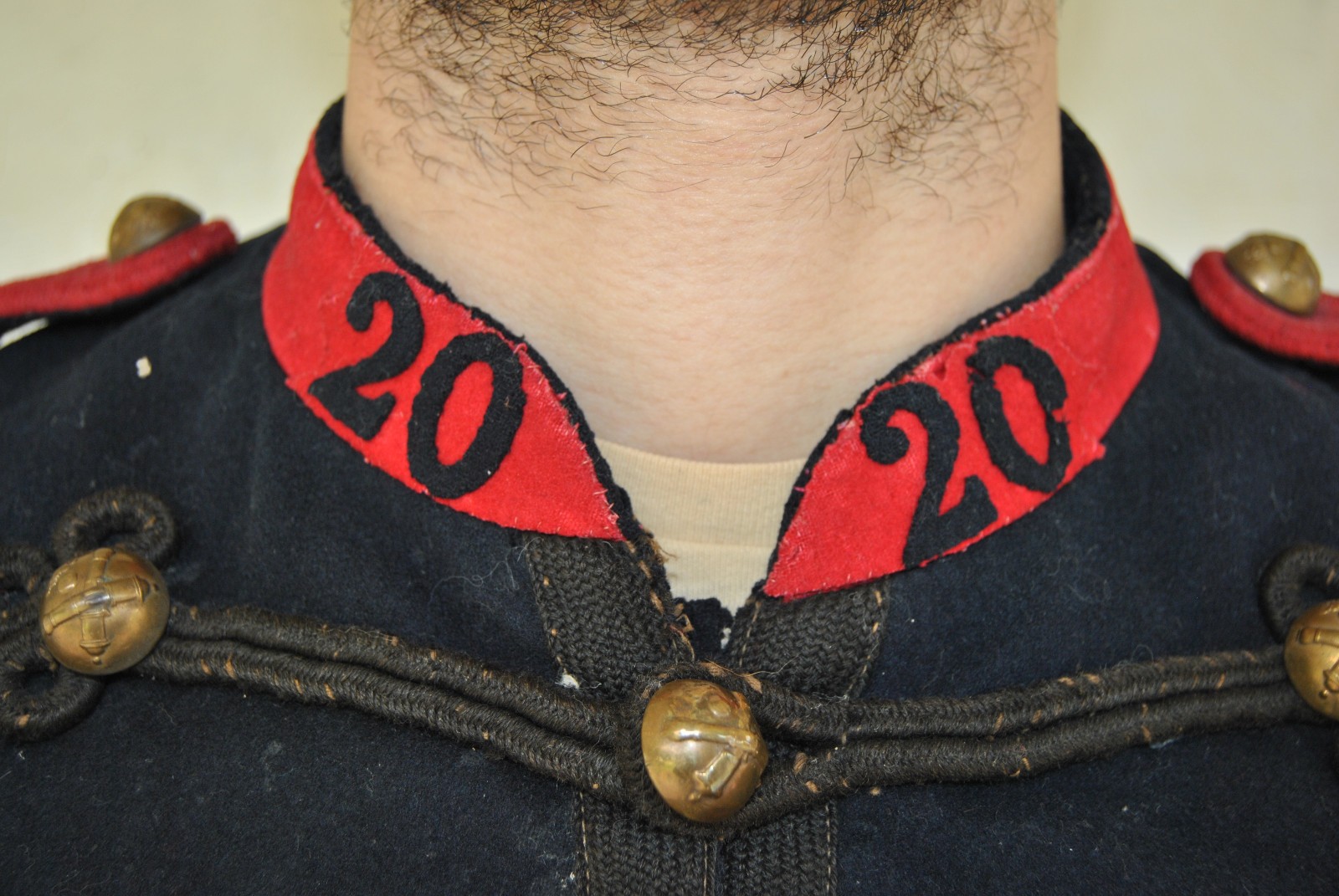 Model 1872 French Dolman 20th Artillery Regiment 20e régiment d'artillerie