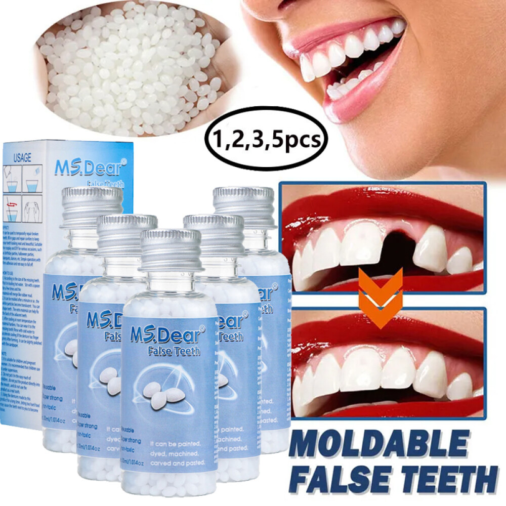 1-5X Tooth Repair Kit - Temporary Teeth Replacement Kit for Missing&Broken Teeth