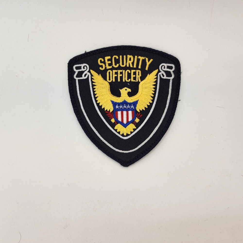 New Black/Yellow 4" x 4" Eagle Security Patch by Solar 1