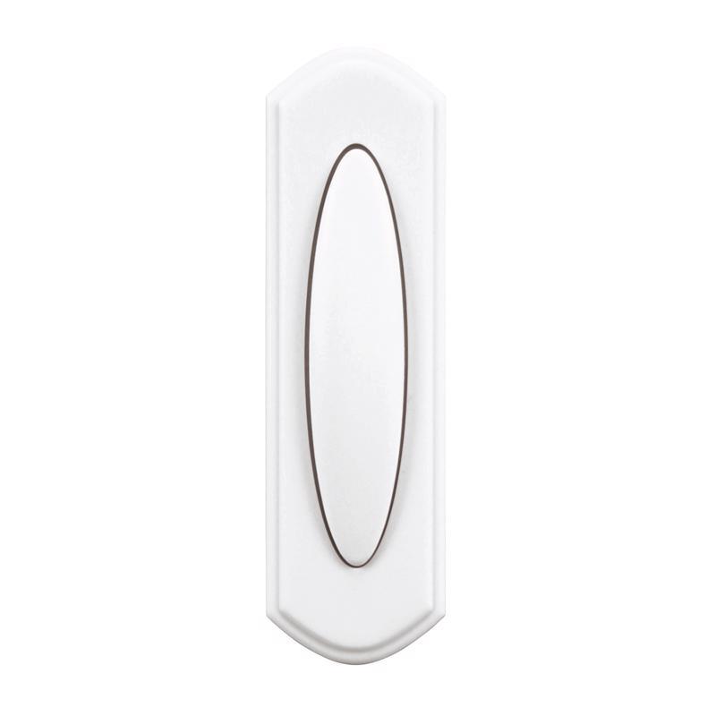 Heath Zenith SL-7797-02 Plastic Wireless Push Button Doorbell