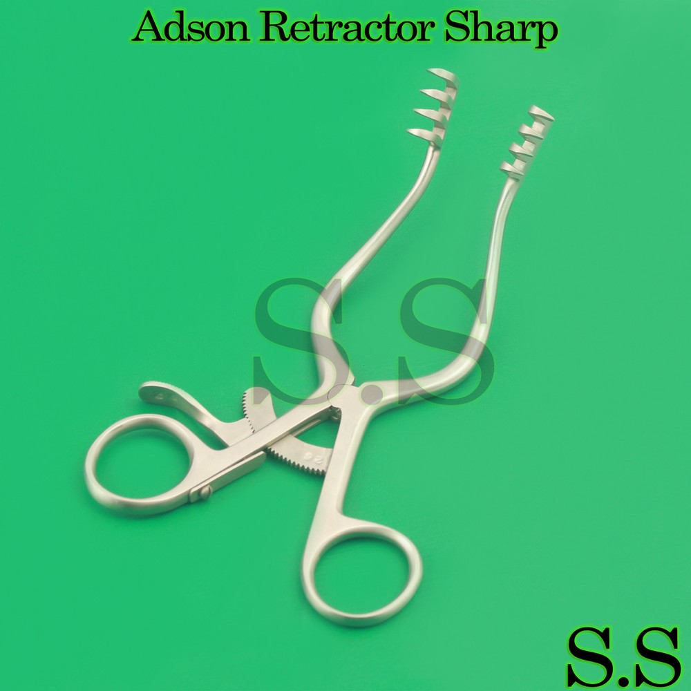 Adson Retractor Sharp Points 4x4 Prong 6" Surgical Instruments