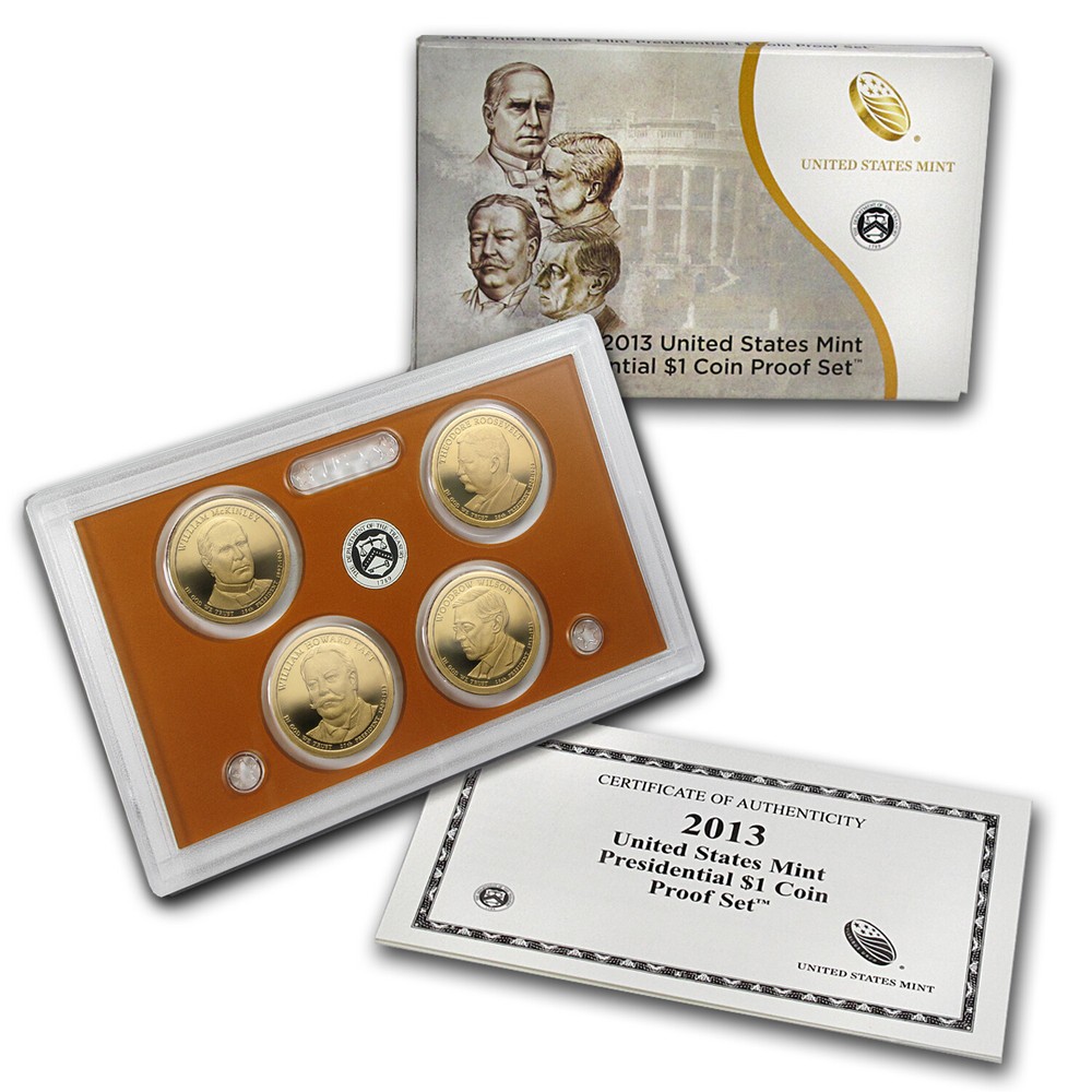 2013-S Presidential Dollar Proof Set