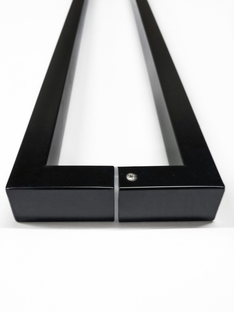 Long Square Rectangle Push Pull Handle for Home Entryway Door, Back to Back Set