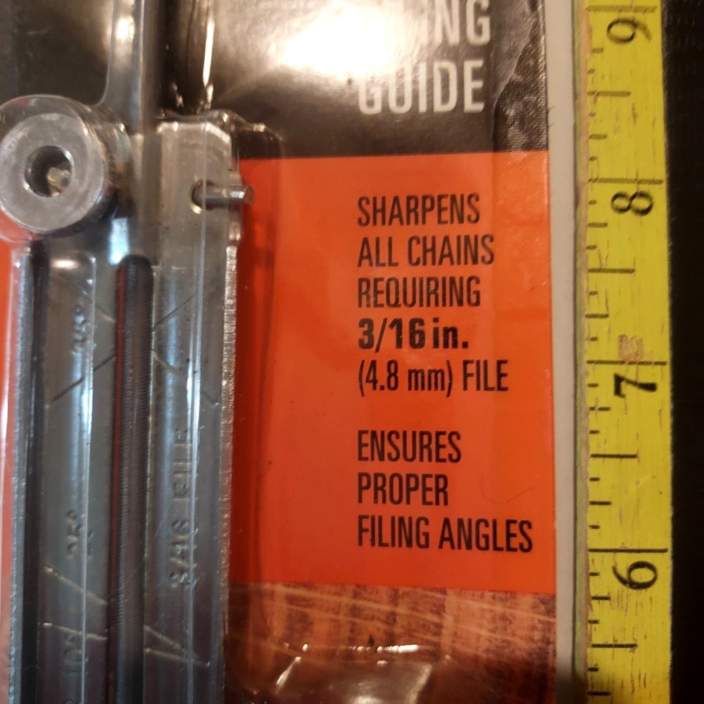 Chainsaw file 3/16" guide and handle 8" file kit
