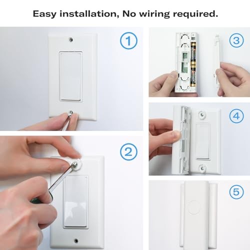 Zigbee Smart Switch,Toggle/Rocker,No Wiring Needed.Hub Required, Compatible 1