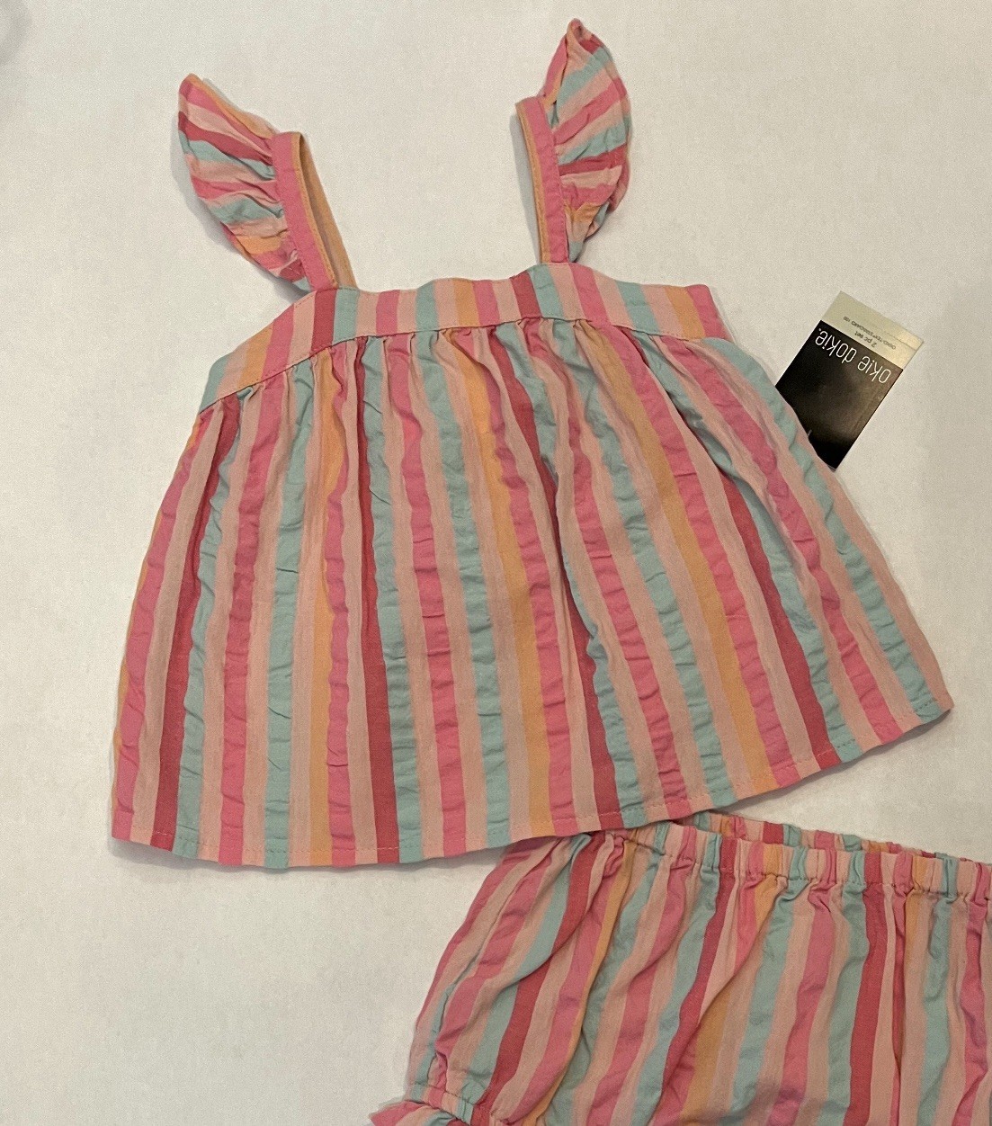 Baby Girl 18 Months Shorts Tank 2 PC Set Cute Summer Outfit New