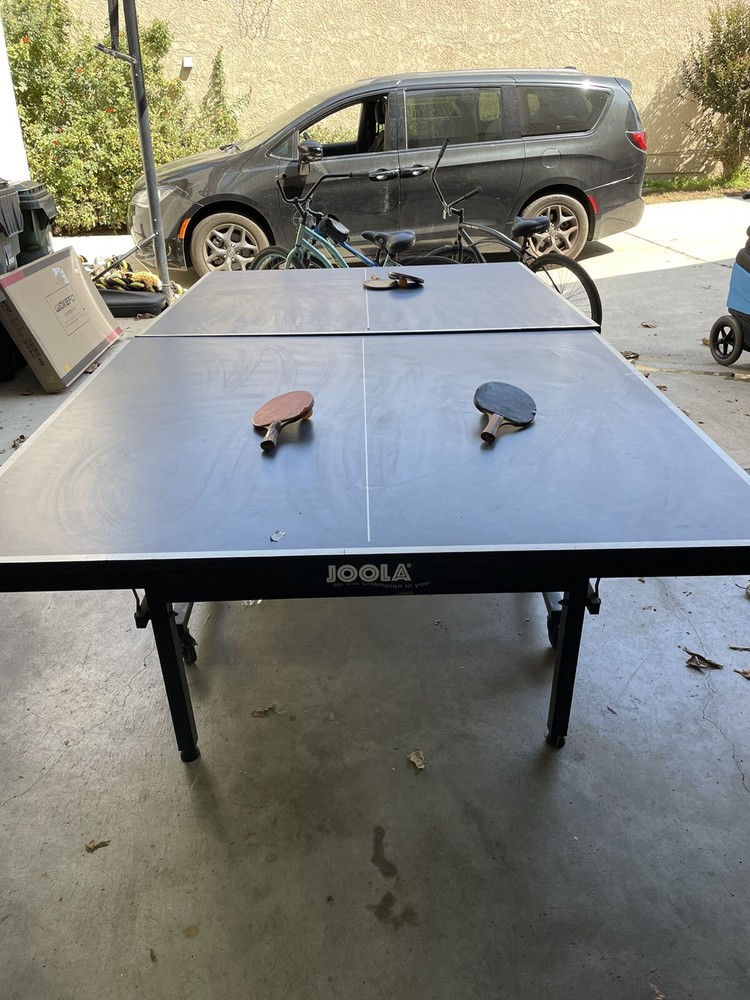 Foldable Ping Pong Table without Net Indoor Outdoor Table Ping Pong Foldable