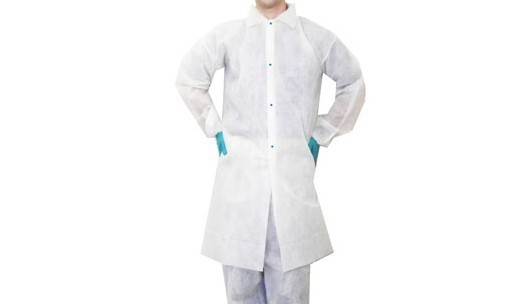 22 Ronco Care Disposable Polypropylene Lab Coats - Large
