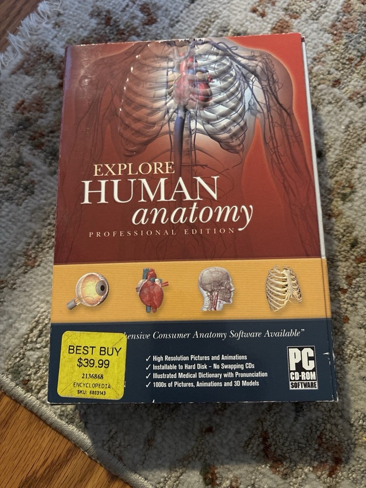 Explore Human Anatomy Professional Edition PC CD-ROM Complete 12 Disc Set