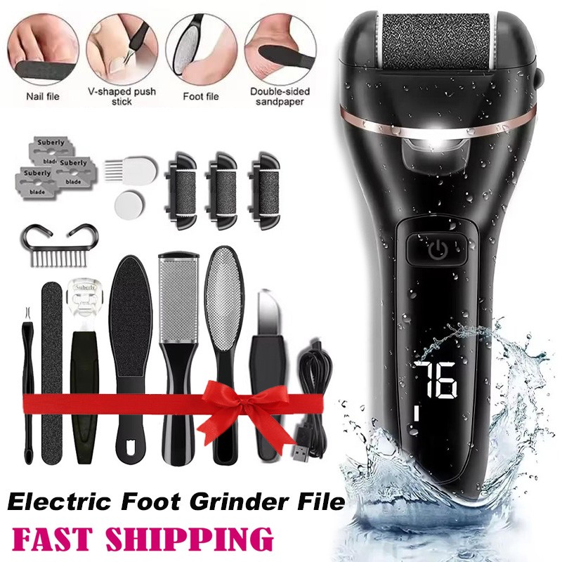 Professional Electric Foot Grinder File Callus Dead Skin Remover Pedicure Tool