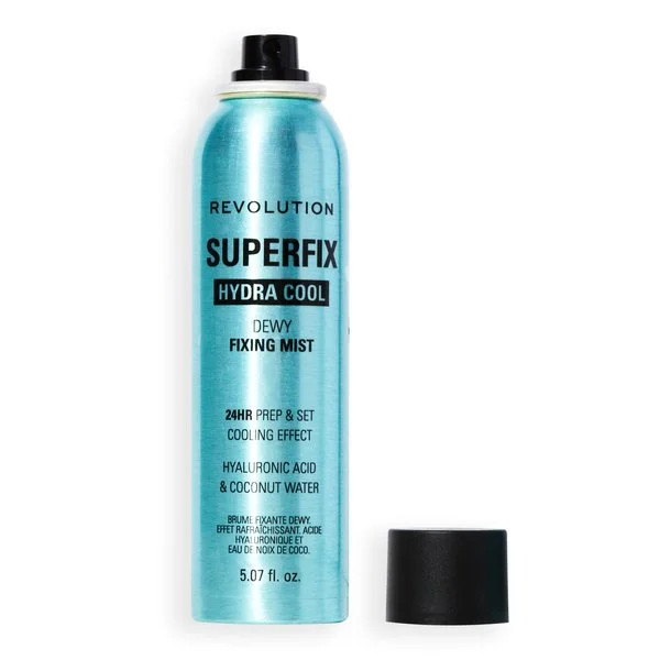 Revolution Superfix Hydra Cool Prep + Fix, Makeup Setting Spray, 5.7 fl oz