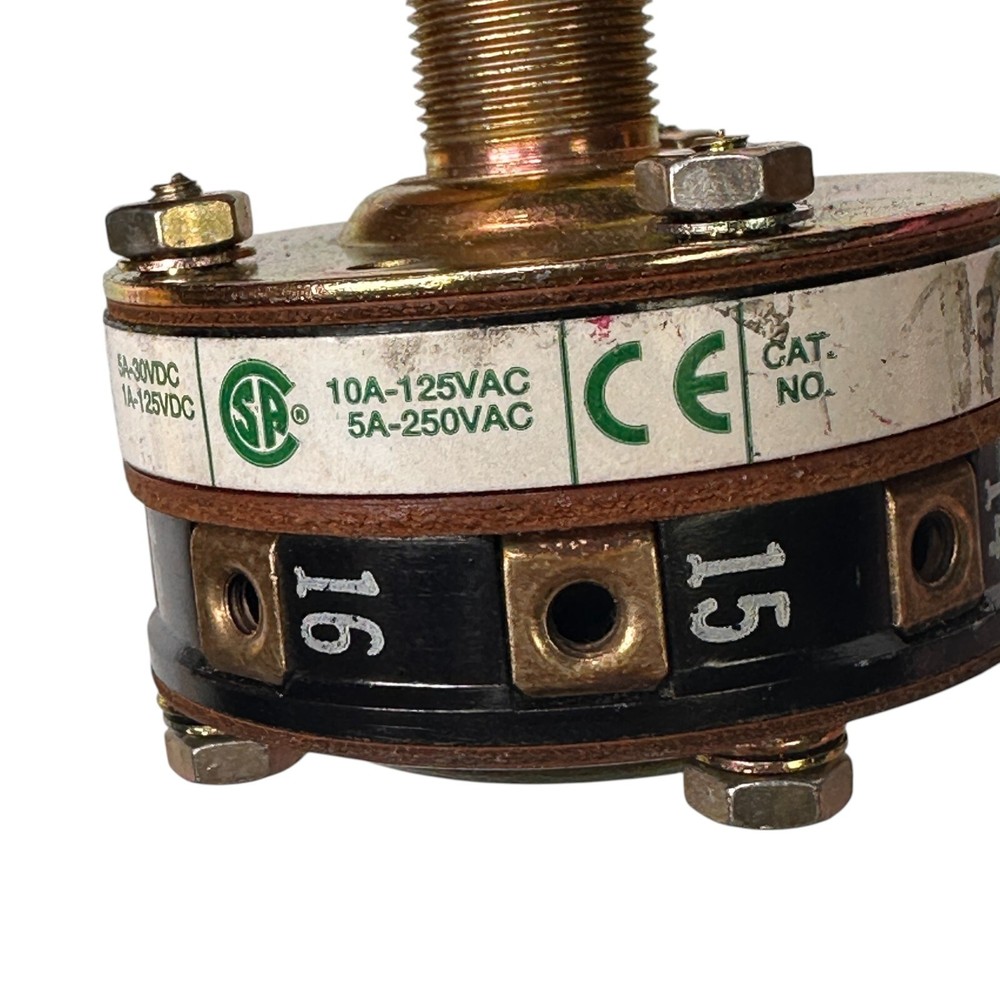 Electroswitch 31301A Rotary Switch 31A Series | 1-Hole Panel Mount Maintained