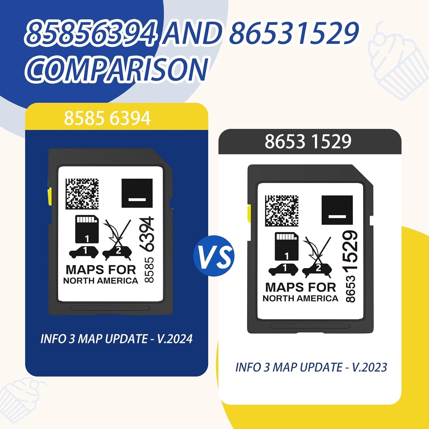 2025 Release GPS Navigation SD Card Compatible with GMC Chevry Cadilla Buick,Sil