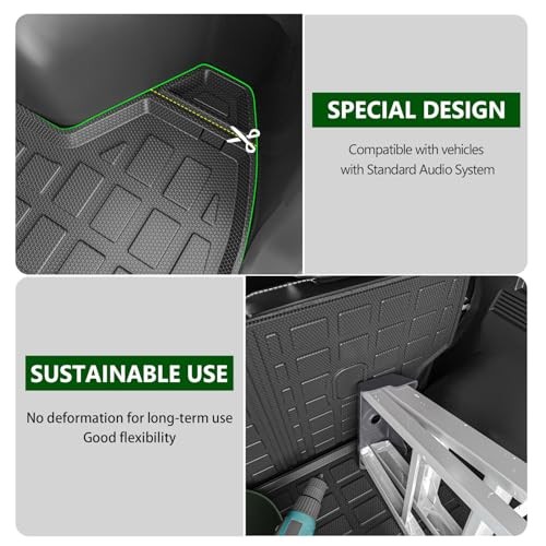 Cargo Mat Backrest Mat Compatible with 2022 Upgraded Trunk Mat+Backrest Mat