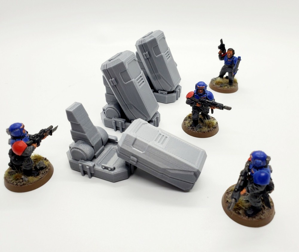 3d Printed Terrain. Sci-fi Stasis Pods