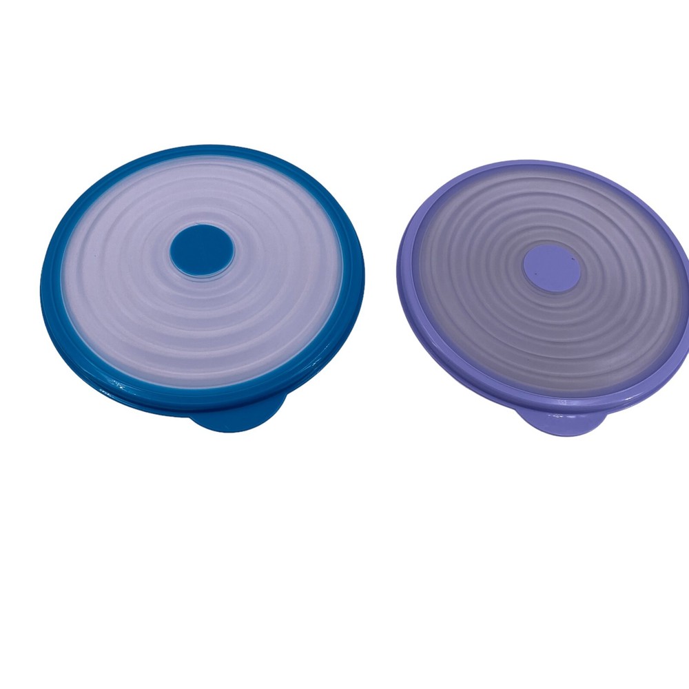 Tupperware Stuffables Set of 2 Large Containers 4 & 6 Cup Expandable Seals