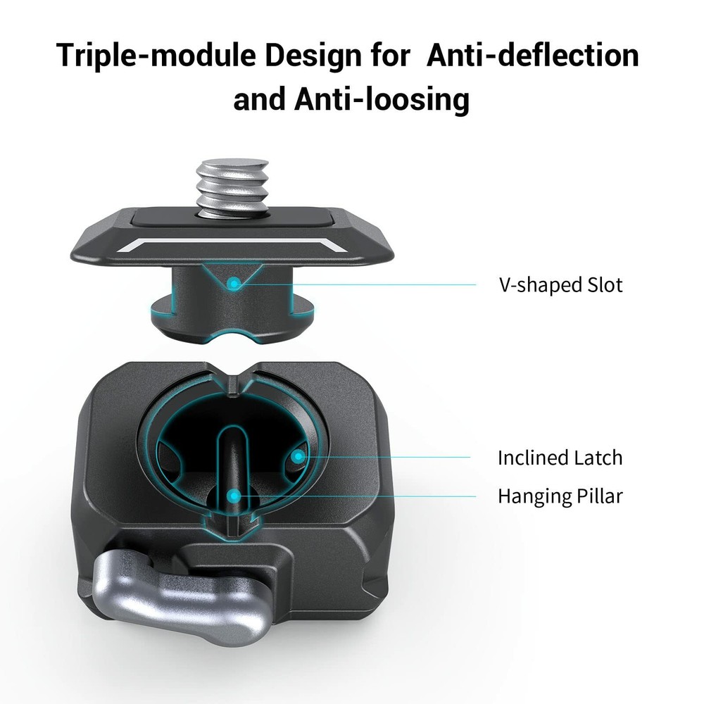 SmallRig Drop-in HawkLock Universal mini Quick Release Clamp and Plate-3513B