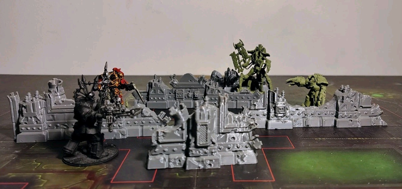 5 Piece Ruin Terrain Set Perfect For Warhammer 40k Kill Team Trench Crusade
