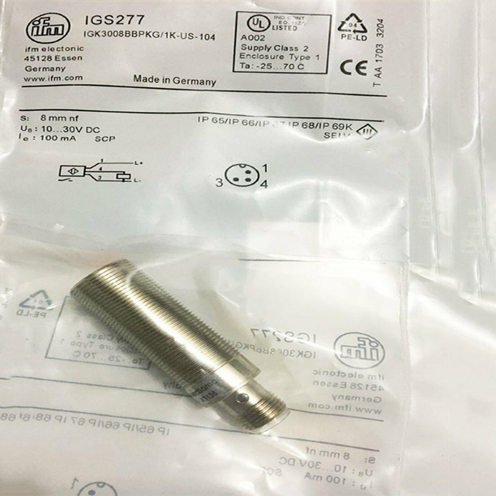 IFM IGS277 Proximity Switch Sensor 10-30VDC 2000Hz New