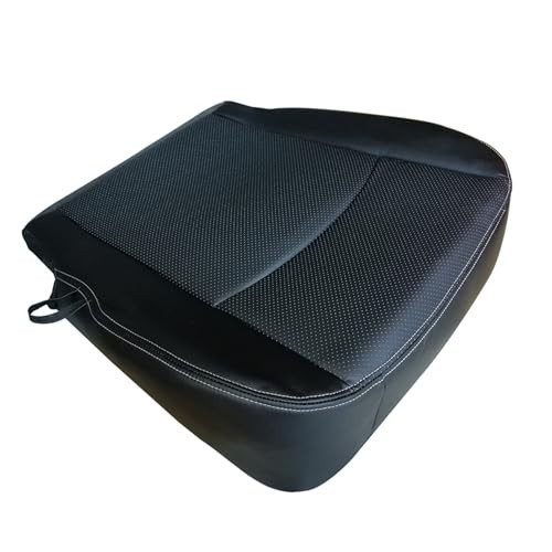 Front Driver Side Bottom Artificial Leather Seat Cover Front Left Side Black
