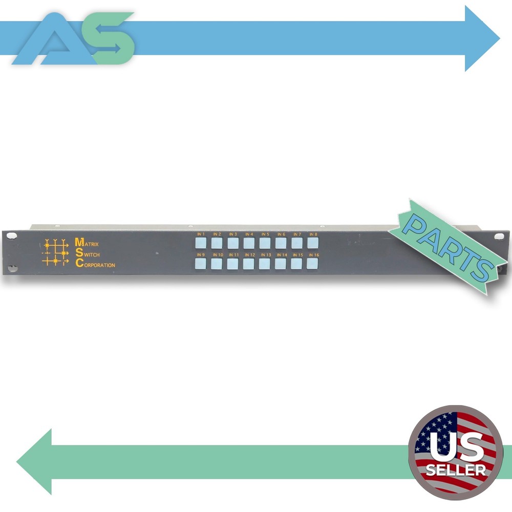 AS-IS Matrix Switch Corporation 16 Button Control Panel Rack Mountable
