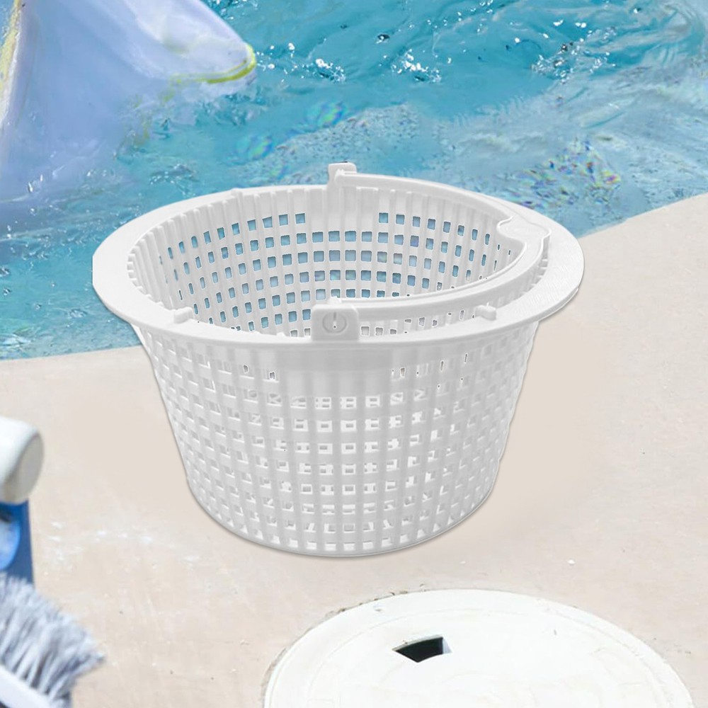 Pool Basket Skimmer Leaf Cleaning Strainer Handle Equipped Pool Skimmer